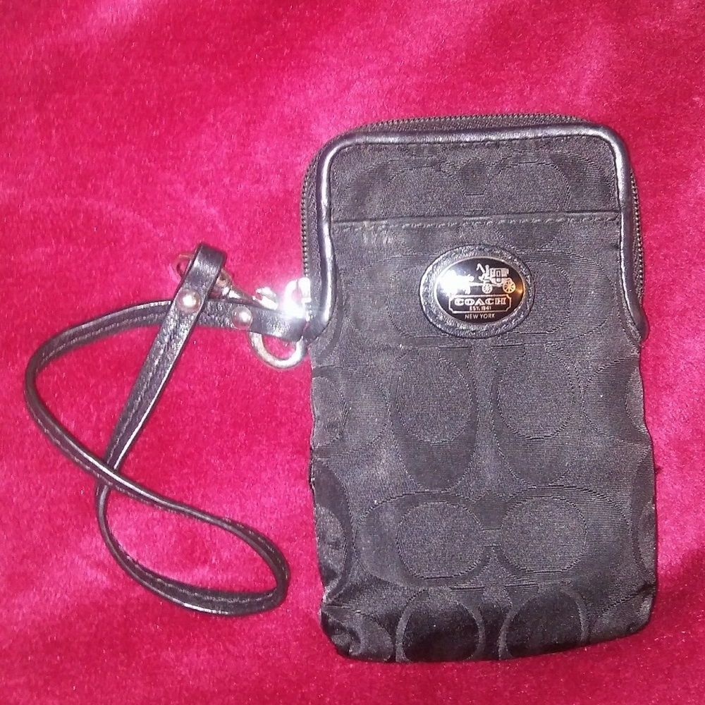 Coach Wallet/Wristlet/Coin Purse in Black